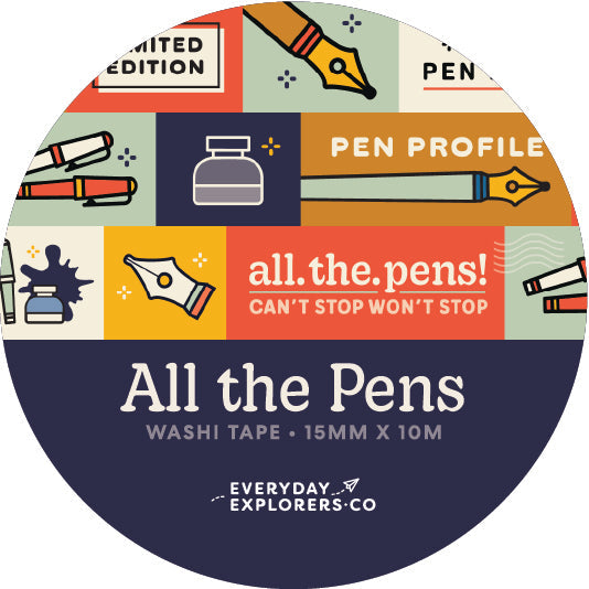 All the Pens - 15mm Washi Tape