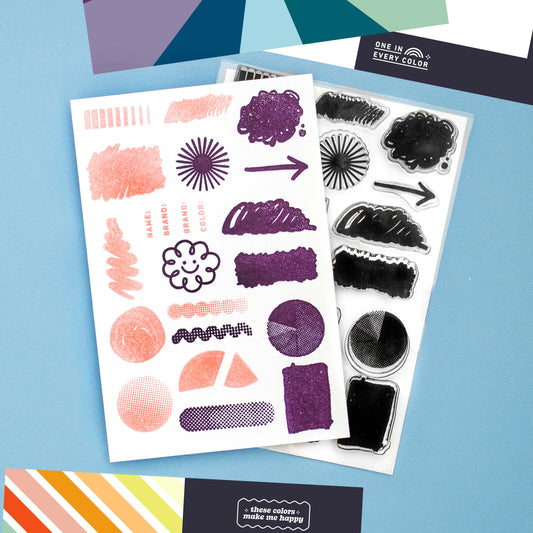 Swatched - 4x6 Clear Stamp Set
