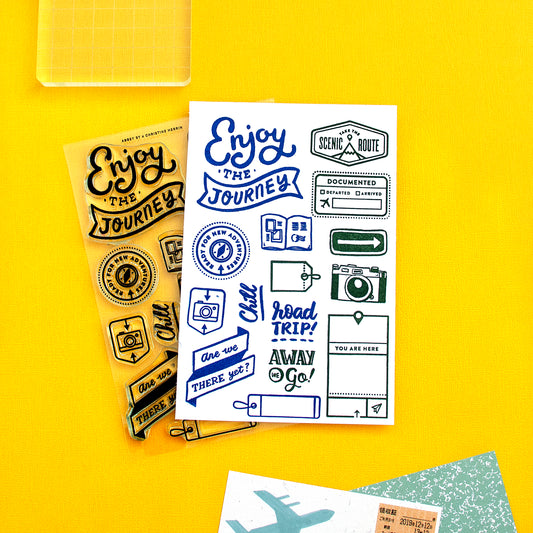 Enjoy the Journey (Throwback!) - 4x6 Clear Stamp Set