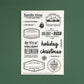 Home for the Holidays - 4x6 Clear Stamp Set