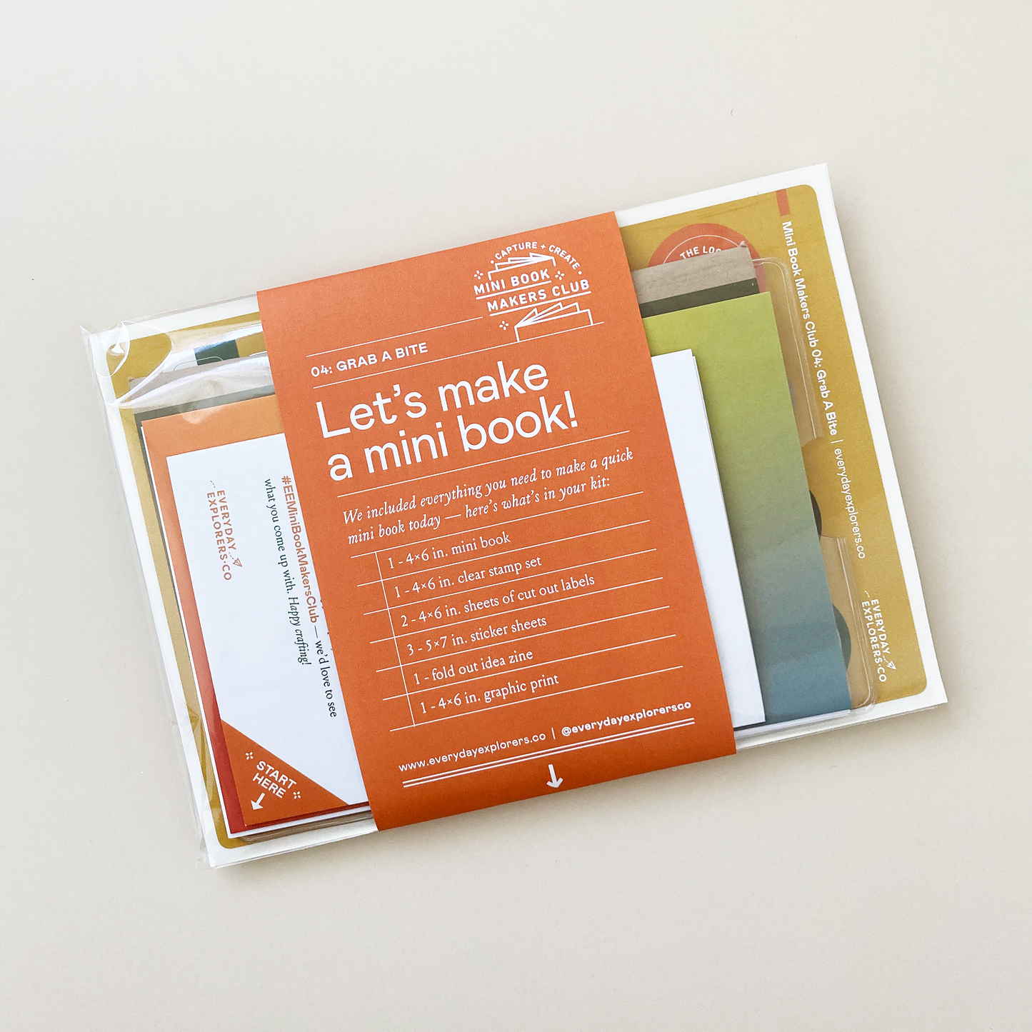 Mini Book Makers Club Kit 04: Grab a Bite