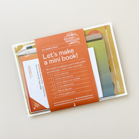 Mini Book Makers Club Kit 04: Grab a Bite
