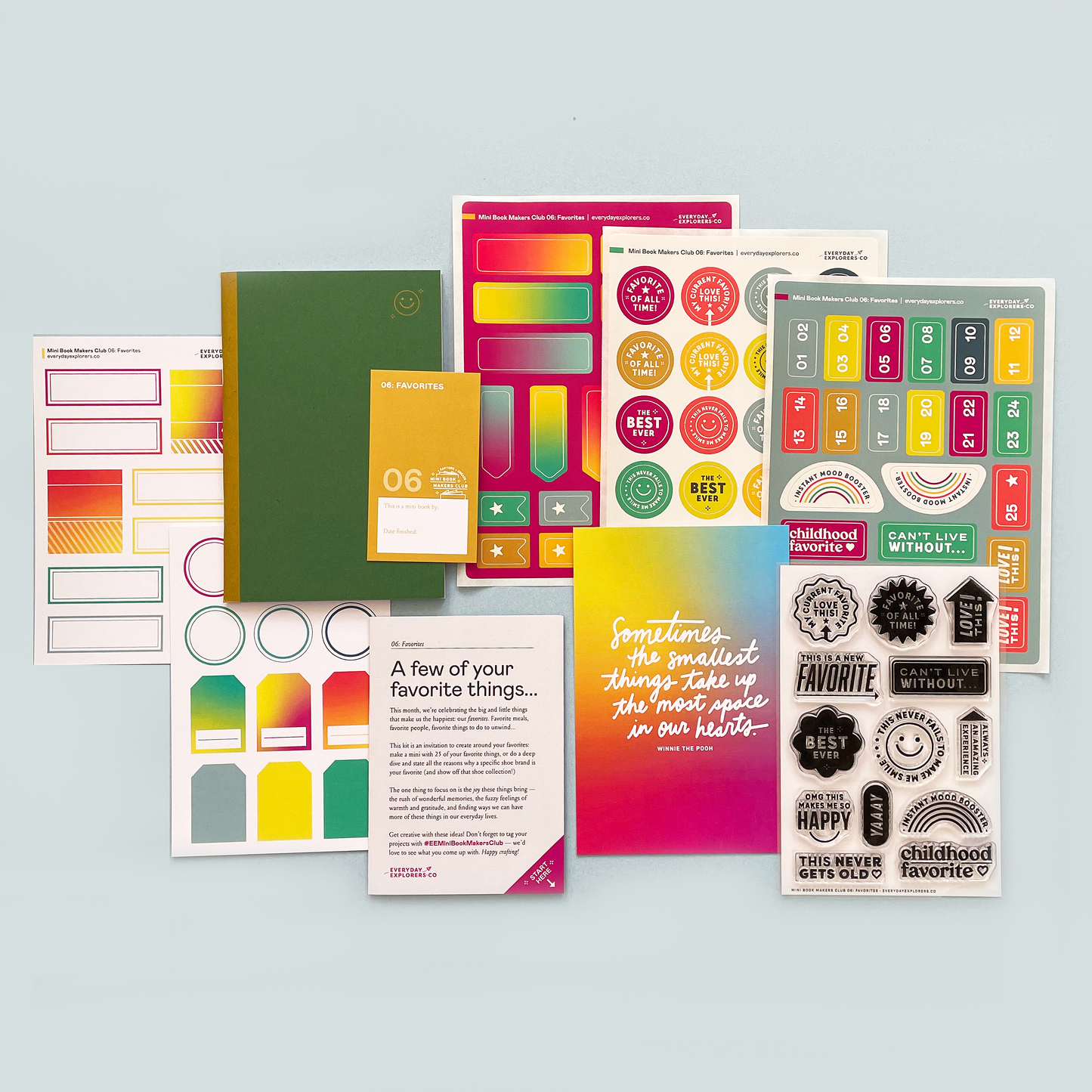 Mini Book Makers Club Kit 06: Favorites