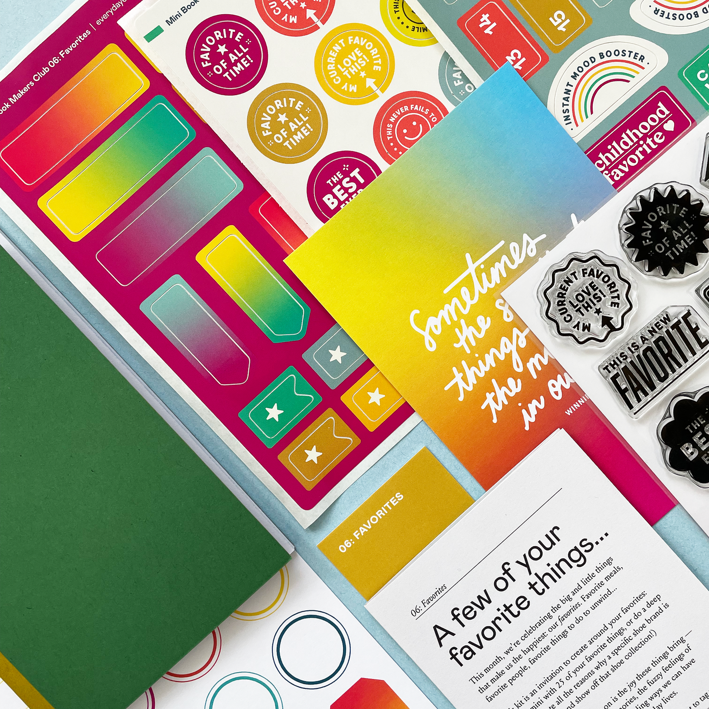 Mini Book Makers Club Kit 06: Favorites
