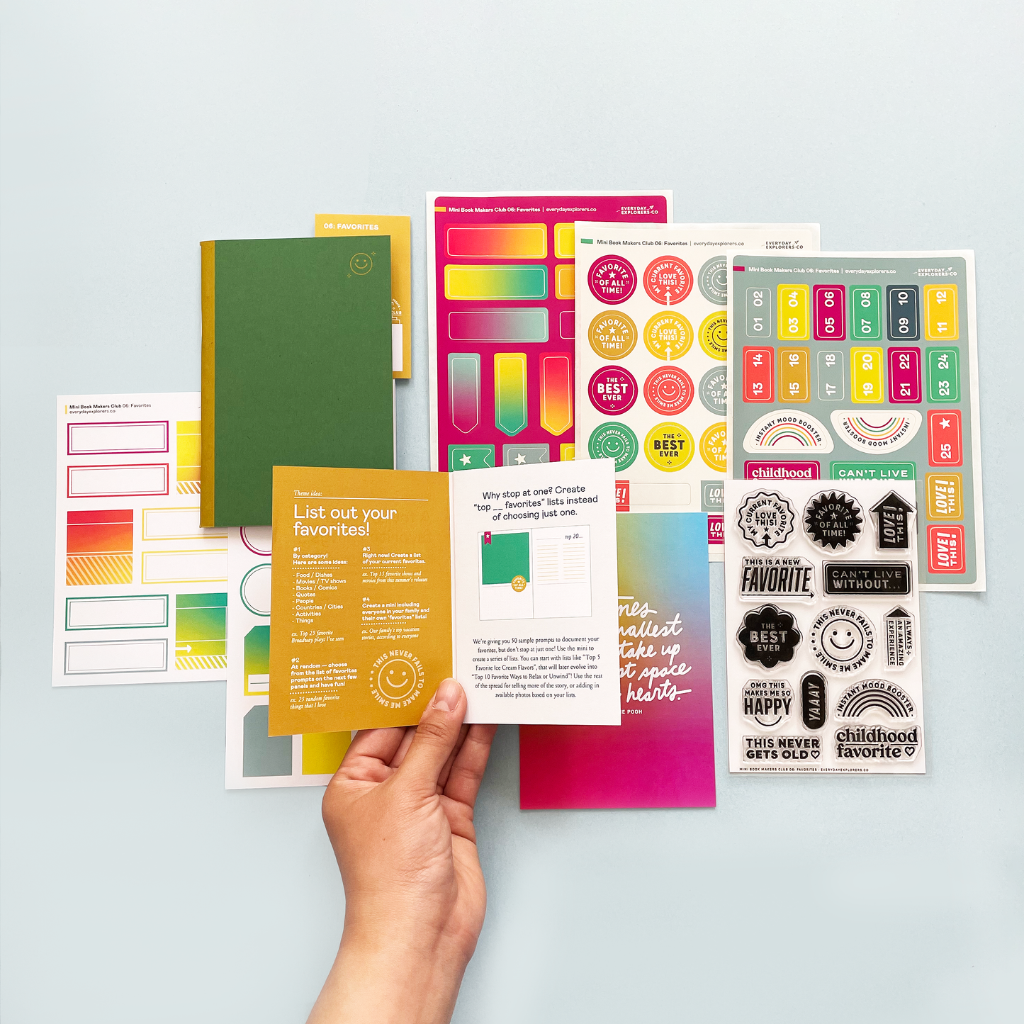 Mini Book Makers Club Kit 06: Favorites