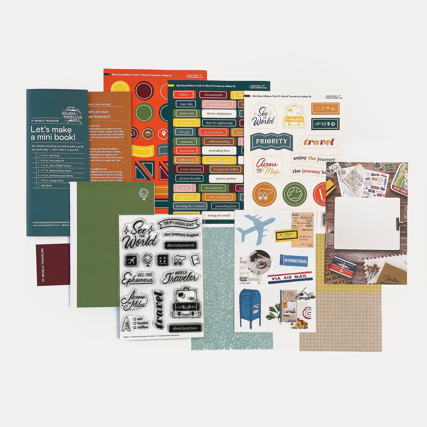 Mini Book Makers Club Kit 17: World Traveler