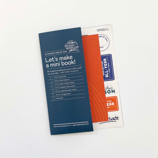 Mini Book Makers Club Kit 21: Favorite Time of the Year