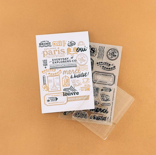 Passport: Paris - 4x6 Clear Stamp Set