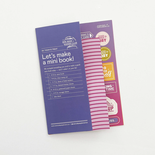 Mini Book Makers Club Kit 23: Today's Treat