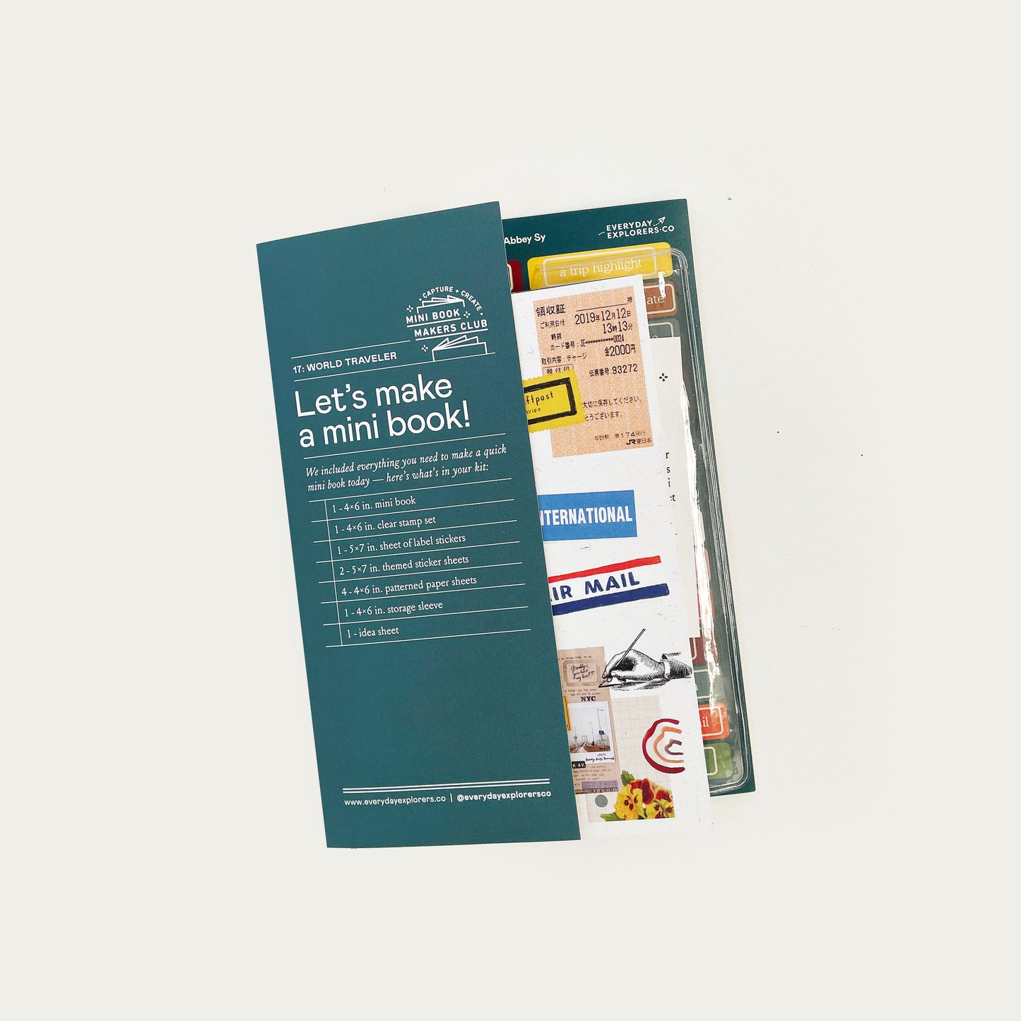 Mini Book Makers Club Kit 17: World Traveler