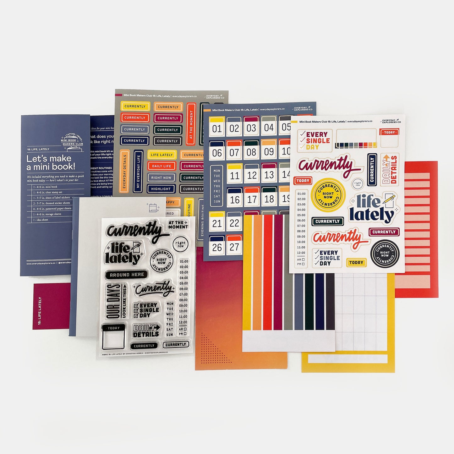 Mini Book Makers Club Kit 18: Life Lately