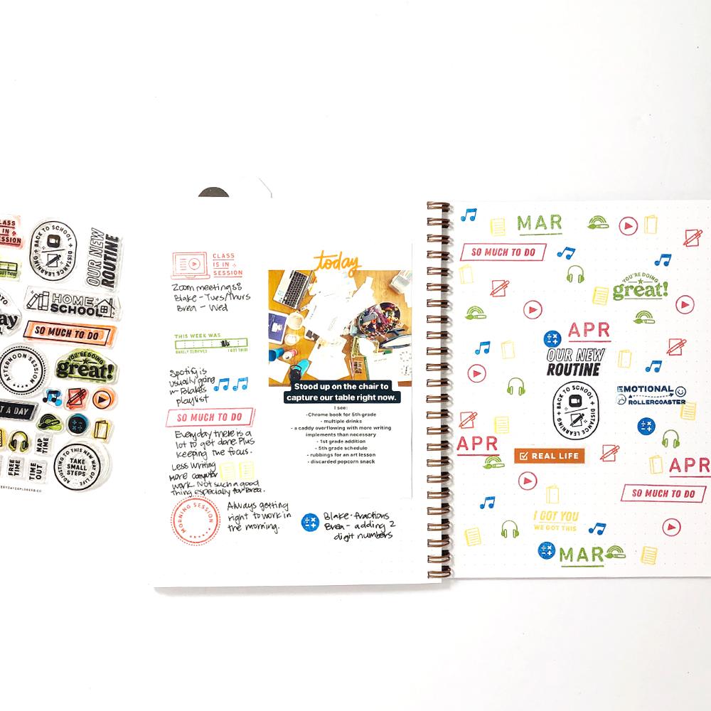 New School - 4x6 Clear Stamp Set