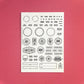 School Days - 6x8 Clear Stamp Set