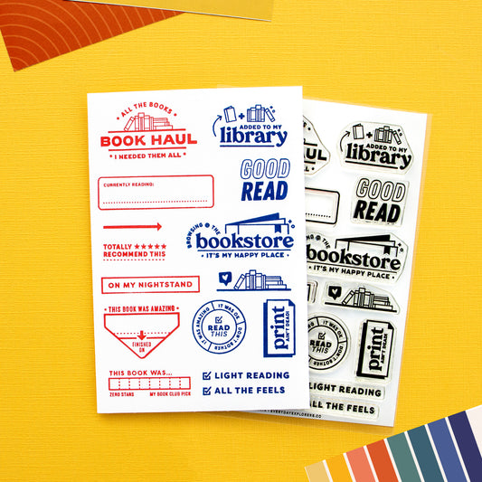 Good Reads - 4x6 Clear Stamp Set