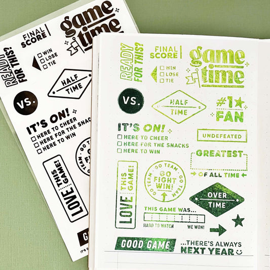 It’s On - 4x6 Clear Stamp Set